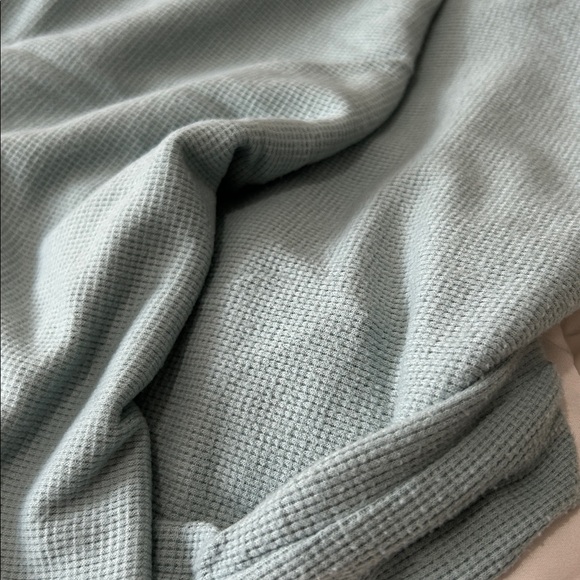 Victoria's Secret XXL Glow Waffle Short sleeve Tee Jogger Set loungewear blue - Picture 12 of 12